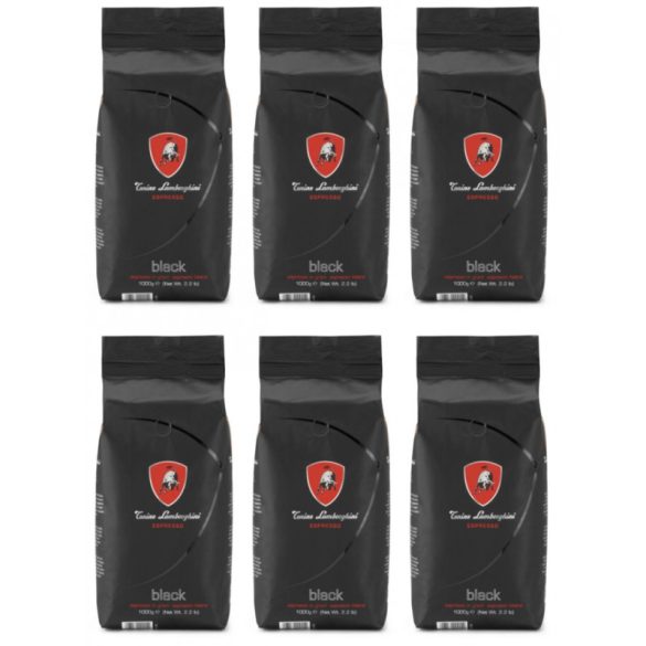 Tonino Lamborghini szemes kávé Black  6 x 1 KG